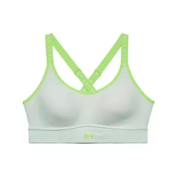 Under Armour Infinity Covered Средняя интенсивность тренировки Йога спортивный бюстгальтер светло-зеленый женское нижнее белье 1363353-936 XL
