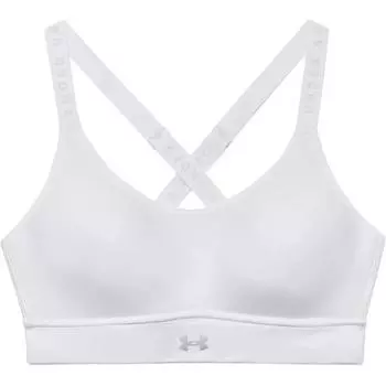 Under Armour Infinity Medium Support Training Yoga Sports Bra Women Sports Bra White 1363353-100 M