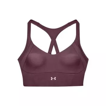 Under Armour Infinity Rib Solid Training средней интенсивности спортивный бюстгальтер женское нижнее белье фиолетовый 1365772-566 XS