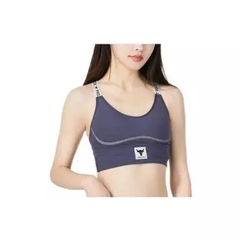 Under Armour Infinity Solid Logo Print Medium Support Sports Bra Women Underwear Purple 1373590-558 XS