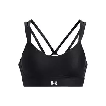 Under Armour Infinity Solid Logo Print Training Low-Intensity Sports Bra Женское нижнее белье Черный 1373861-001 XS