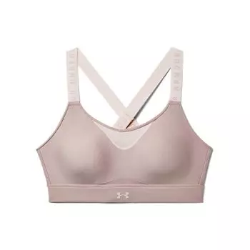 Under Armour Infinity Высокоинтенсивный спортивный бюстгальтер для тренировок Женское нижнее белье Rush-Pink 1351994-667 XS