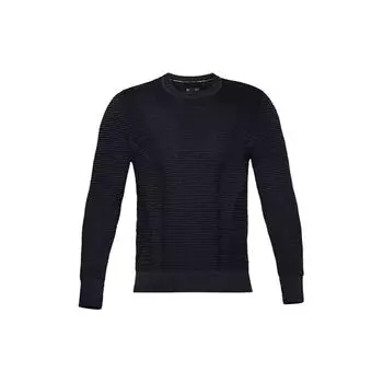 Under Armour IntelliKnit Phantom 2.0 Бесшовный топ для фитнеса с круглым вырезом и длинными рукавами, мужские топы, черный 1354397-003 XXL