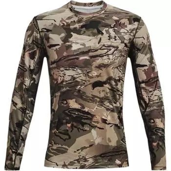 Under Armour Iso-Chill Brush Line Crew Neck Pullover Cool Short Sleeve T-Shirt Men Tops Camouflage Black 1361308-994 XL