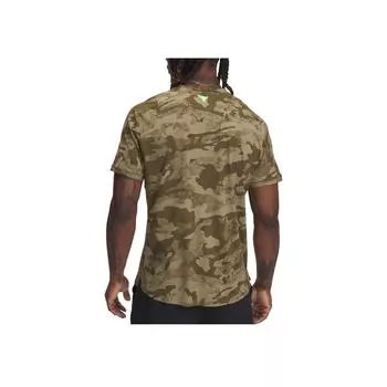 Under Armour Iso-Chill Project Rock Fashion Quick-Dry Moisture-Wicking Simple Stylish Trendy Short Sleeve T-Shirt Men Tops Brown 1389956-251 XXL