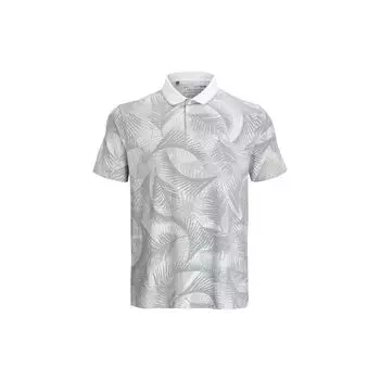 Under Armour Iso-Chill Series Printed Golf Повседневная спортивная рубашка-поло Мужские топы Белые 1377367-100 XL