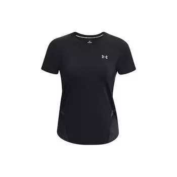Under Armour Футболка для бега с коротким рукавом и круглым вырезом серии Iso-Chill, женская, черная 1376818-001 S