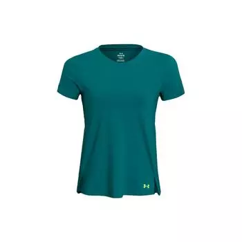 Under Armour Iso-Chill Solid Running Fitness Training Quick-Dry Crew Neck Short Sleeve T Shirt Women Tops Coastal-Blue 1376819-722 S