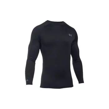 Under Armour Эластичная мягкая теплая удобная футболка для фитнеса для мужчин, черный цвет 1281082-001 M