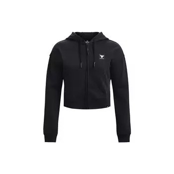 Under Armour Johnson Series однотонная хлопковая спортивная куртка на молнии для женщин, черные куртки 1377446-001 M