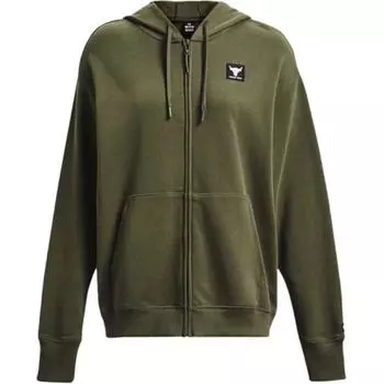 Under Armour Johnson Series однотонная хлопковая тренировочная толстовка с капюшоном женские толстовки зеленые 1382176-390 XS