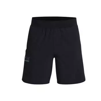 Under Armour Johnson Series Solid Button Training Sports Casual Shorts Men Shorts Black 1380103-001 L