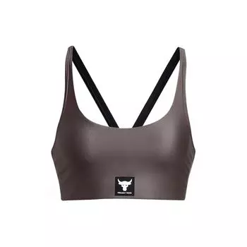 Under Armour Johnson Series Solid Crossback Training Sports Bra Женское нижнее белье Fresh-Terracotta Medium-Gray 1380181-176 XL
