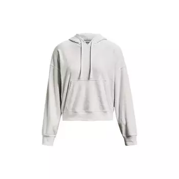 Under Armour Journey Washed Jacquard Embossed Hoodie Женская толстовка с капюшоном Misty-Grey 1376915-006 L