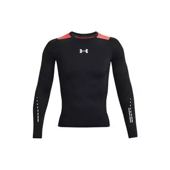 Under Armour Компрессионная рубашка с длинным рукавом и логотипом Color Block, мужская, черная 1370661-001 XL