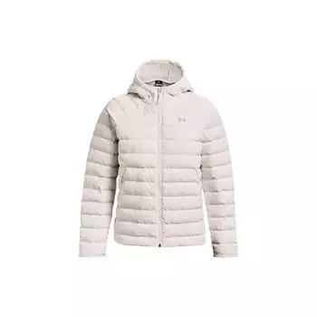 Under Armour Короткая тренировочная куртка Storm Solid Color с капюшоном, женские куртки белого цвета 1372648-112 S