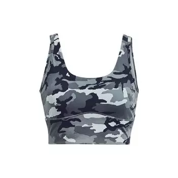 Under Armour Короткая тренировочная майка с камуфляжным принтом, женская, синяя 1380983-465 XS