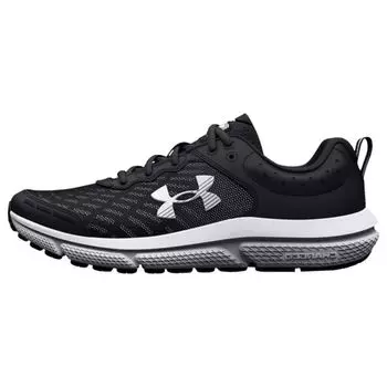 Under Armour Кроссовки Assert 10 AC GS черные белые детские 3026182-001 35.5