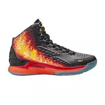 Under Armour Кроссовки Curry 1 GS Curry Jam Kids черные Team-Orange Taxi 3028139-001 39