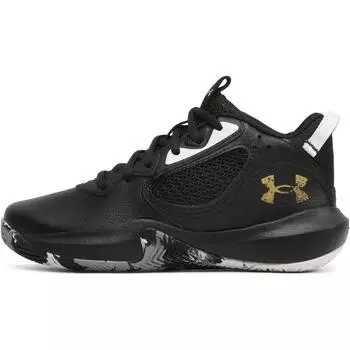 Under Armour Кроссовки Lockdown 6 GS Черный Металлик Золотой Детские 3025617-003 39