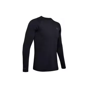 Under Armour Круглый вырез Повседневная спортивная облегающая футболка Мужские топы Черный 1343244-001 L