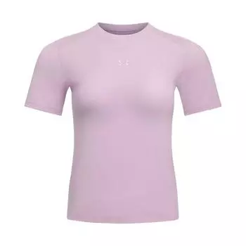 Under Armour Крутая сетчатая футболка с логотипом, однотонная, свободного кроя, дышащая, с круглым вырезом и короткими рукавами, женская, фиолетовая 6007555-543 M