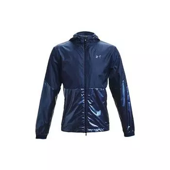Under Armour Куртка для бега UA Recover Legacy Color Block с капюшоном и застежкой-молнией, с длинным рукавом, мужские куртки, синяя 1353370-408 M
