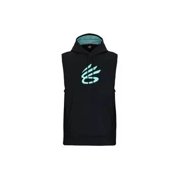Under Armour Куртка из флиса с логотипом и дышащим принтом, баскетбольный жилет для мужчин, черный 1374301-002 M