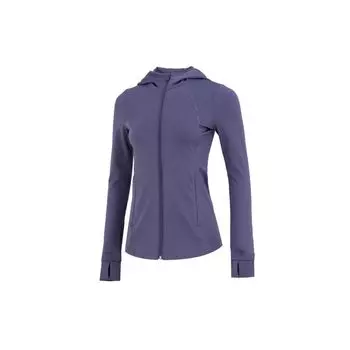 Under Armour Куртка Meridian CW, однотонная, на молнии, спортивная, тренировочная, с капюшоном, женские куртки, фиолетовая 1373963-558 XS
