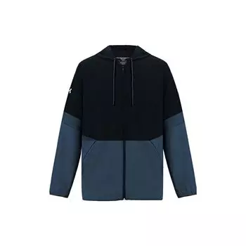 Under Armour Куртка мужская повседневная спортивная на молнии с капюшоном и длинным рукавом, синяя 1343180-002 3XL