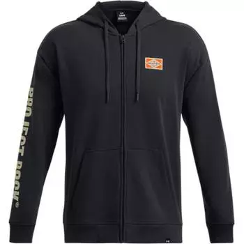 Under Armour Куртка с капюшоном и длинным рукавом Project Rock Series, удобная модная, мужская, черная 1386898-001 XL