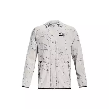 Under Armour Куртка с логотипом Project Rock Unstoppable, мужская, цвет: белый, 1380112-114 L