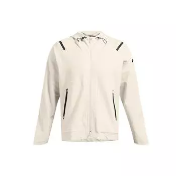 Under Armour Куртка Unstoppable Solid Color Logo с капюшоном и застежкой-молнией Мужские куртки Summit-White 1370494-110 M