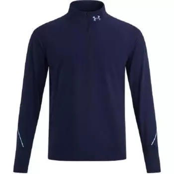 Under Armour Квалификационная беговая универсальная футболка с длинным рукавом мужская топы темно-синяя 1365662-411 L