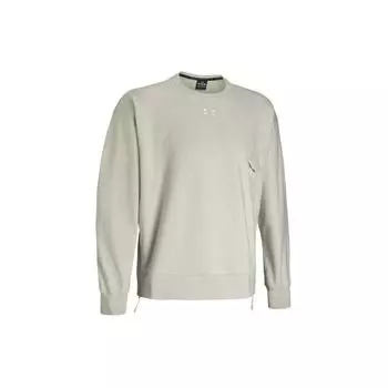 Under Armour L4L Elevated Solid Fleece Crew Sweatshirt Men Sweatshirt Dusty-Pink Gray 1387975-273 XXL