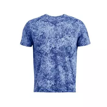 Under Armour Launch Elite All Over Print Crew Neck T-Shirt Men Tops Tech-Blue 1382615-432 XXL