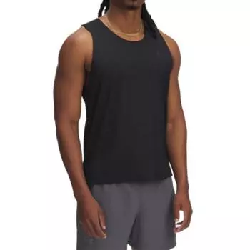 Under Armour Launch Elite Comfortable Versatile Classic Soft Sweat-Absorbing Solid Color Tank Top Men Tops Black 1389800-001 L