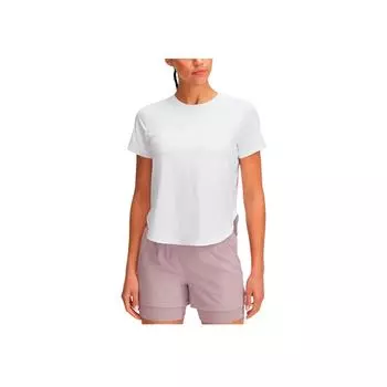Under Armour Launch Elite Fashion Удобная Универсальная Модная Футболка с Коротким Рукавом Стандартного Кроя Женские Топы Белая 1389564-100 XL