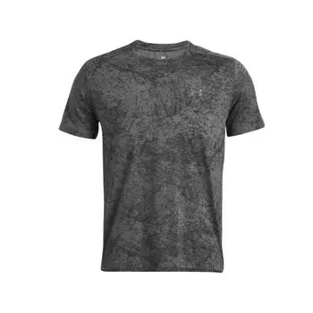Under Armour Launch Elite Laser Cut Design Round Neck Short Sleeve T-Shirt Men Tops Rhino-Gray 1382615-025 M