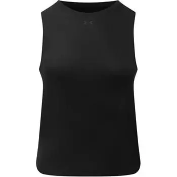 Under Armour Launch Elite Womens Running Cool Series UA Round Neck Fashion Breathable Sleeveless Sports Tank Top Women tops Black 1389563-001 S