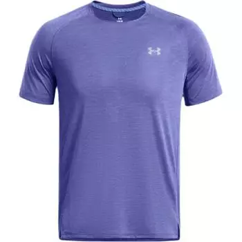 Under Armour Launch Solid Soft Comfortable Raglan Short Sleeve T-Shirt Men Tops Carbon-Blue 1383239-561 L