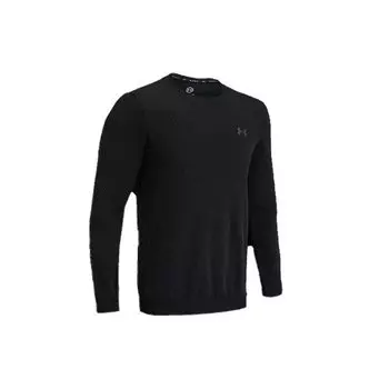 Under Armour Legacy Solid Crew Neck Long Sleeve Sport T Shirt Men Tops Black 1366261-001 XXL