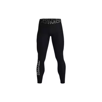 Under Armour Леггинсы для фитнеса с эластичной талией и принтом букв, мужские леггинсы, черные 1370663-001 M
