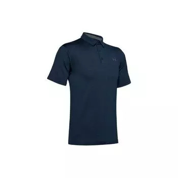 Under Armour Легкая дышащая свободная рубашка-поло Playoff Golf с коротким рукавом, мужская, темно-синяя 1351131-408 XXXL