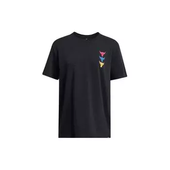 Under Armour Легкая футболка-пуловер Project Rock Strength Training с принтом для женщин, черные 1385942-001 XS