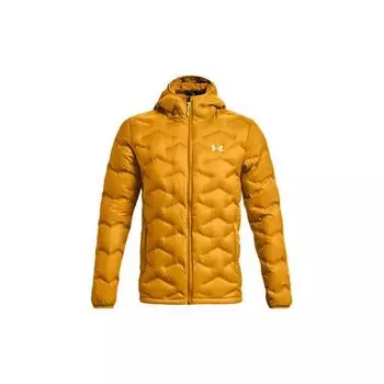 Under Armour Легкая однотонная теплая куртка-пуховик с капюшоном зимняя мужская куртка желтая 1373461-782 L