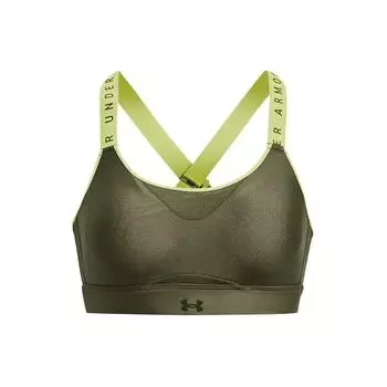 Under Armour Letter Logo Printed Breathable Sports Underwear Женское нижнее белье Зеленый 1351994-390 S