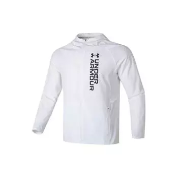 Under Armour Толстовка с капюшоном и принтом логотипа, мужская, белая 1377486-100 L