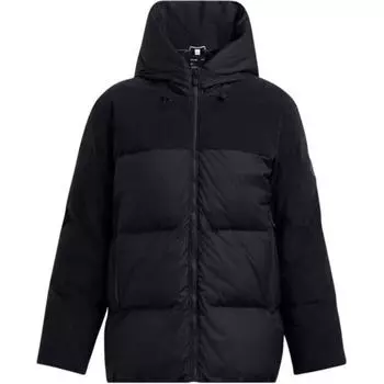 Under Armour Limitless Corduroy Training Zip Long Sleeve Down Jacket Women jackets Black 1384654-001 L