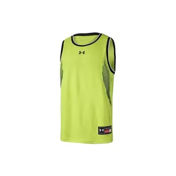 Under Armour Line Print Logo Basketball Sports Quick-Dry Breathable Knitted Vest Men tops Light-Green 22500102-394 L